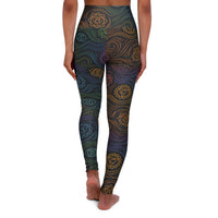 DipaliZ High Waisted Yoga Leggings Indian Chakra Print