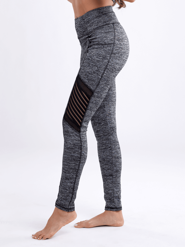 JupiterGear High-Waisted Pilates Leggings with Side Pockets & Mesh Panels - Level Up Fitness Shop