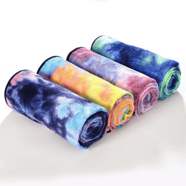 JupiterGear Tie Dye Yoga Mat Towel with Slip-Resistant Grip Dots - Level Up Fitness Shop