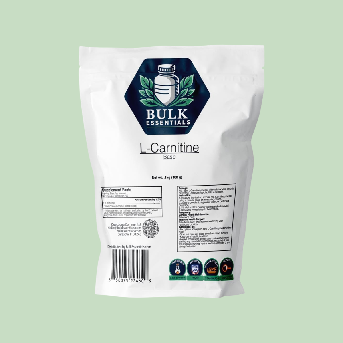 l Carnitine Supplement – Unflavored Powder
