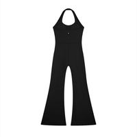 Loki & Ivy Women’s Halter Flared Jumpsuit - Level Up Fitness Shop