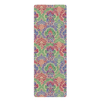DipaliZ Floral Rubber Yoga Mat Luxury Grip Natural Rubber