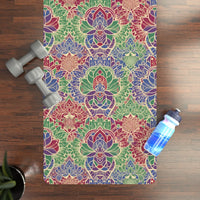 DipaliZ Floral Rubber Yoga Mat Luxury Grip Natural Rubber