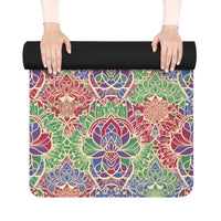 DipaliZ Floral Rubber Yoga Mat Luxury Grip Natural Rubber