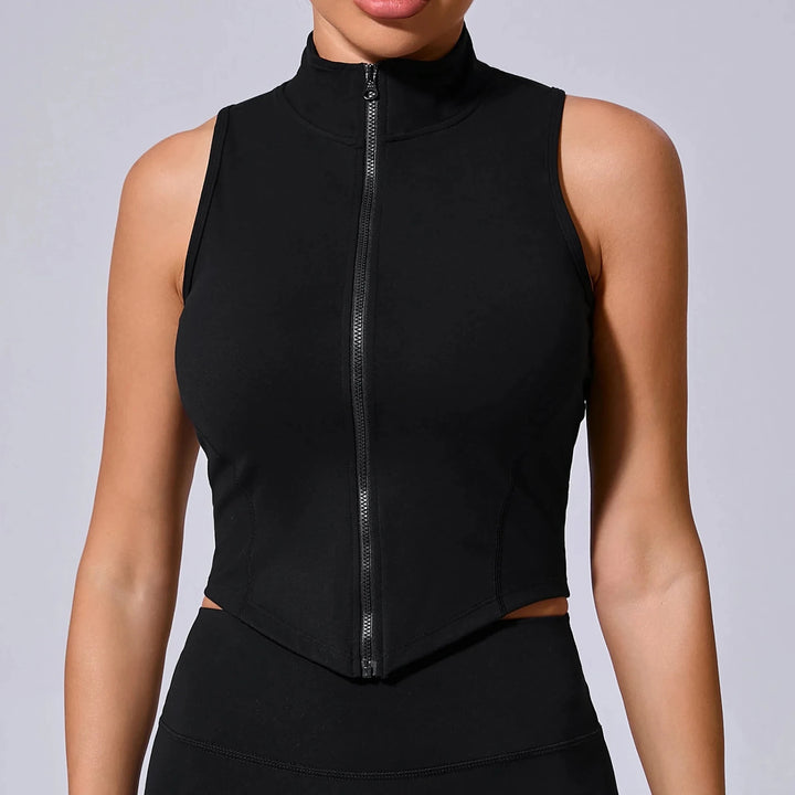 No Padded Sports Top Women Gym Vest 2025 Zipper Fitness T-shirts Woman Compressed Shirt Yoga Clothing Sportswear - Level Up Fitness Shop