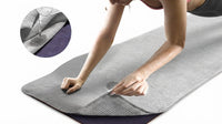 Non Slip Yoga Mat Towel with Grip Dots - AC00703 - Level Up Fitness Shop