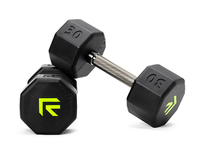 Octo Rubber Dumbbell (sold individually) - Level Up Fitness Shop