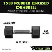 Octo Rubber Dumbbell (sold individually) - Level Up Fitness Shop