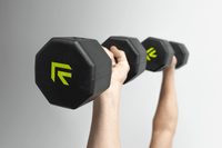 Octo Rubber Dumbbell (sold individually) - Level Up Fitness Shop