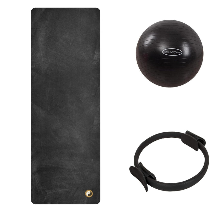 Pilates Accessories Bundle - Yoga Mat, Magic Ring and Pilates Ball - Level Up Fitness Shop