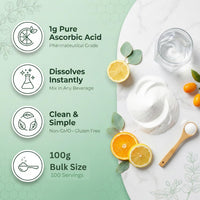 Pure Vitamin C Powder Supplement - Level Up Fitness Shop