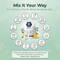 Pure Vitamin C Powder Supplement - Level Up Fitness Shop