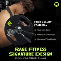 Rubber Coated Plates - Level Up Fitness Shop