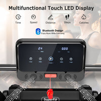 2.25 HP Electric Motorized Folding Running Treadmill Machine with LED Display