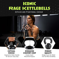 Single Cast Iron Kettlebell - Level Up Fitness Shop