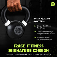 Single Cast Iron Kettlebell - Level Up Fitness Shop