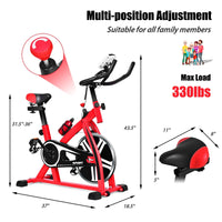 Adjustable exercise bike with padded seat