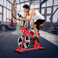 Adjustable stationary exercise bike for indoor cycling