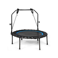 40 inch fitness rebounder with adjustable handrail