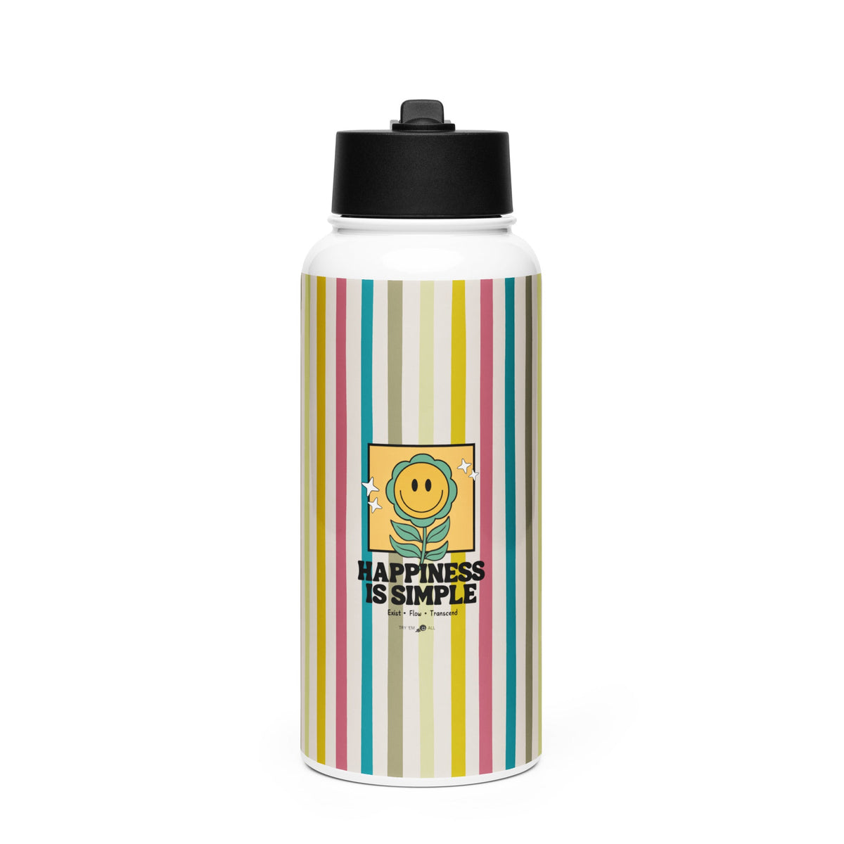 Happiness Is Simple Water Bottle