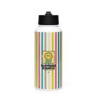 Happiness Is Simple Water Bottle