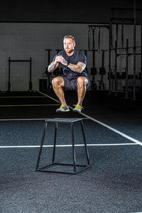 Steel Plyo Boxes – Heavy-Duty Plyometric Jump Platforms with Anti-Slip Rubber Top – Available in 12", and 18" Heights – Stackable, Stable, Built for Strength and Conditioning - Level Up Fitness Shop