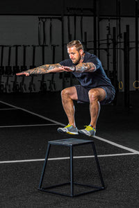Steel Plyo Boxes – Heavy-Duty Plyometric Jump Platforms with Anti-Slip Rubber Top – Available in 12", and 18" Heights – Stackable, Stable, Built for Strength and Conditioning - Level Up Fitness Shop