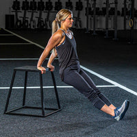 Steel Plyo Boxes – Heavy-Duty Plyometric Jump Platforms with Anti-Slip Rubber Top – Available in 12", and 18" Heights – Stackable, Stable, Built for Strength and Conditioning - Level Up Fitness Shop