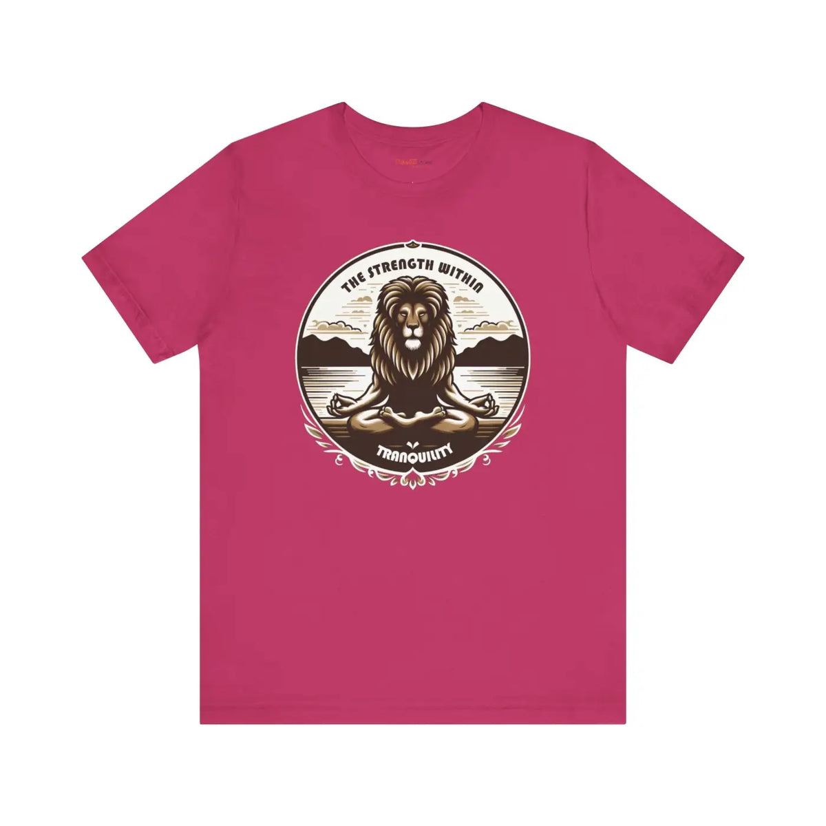 DipaliZ Fierce Lion Yoga Unisex Cotton Tee Fitness Apparel