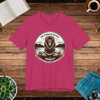 DipaliZ Fierce Lion Yoga Unisex Cotton Tee Fitness Apparel