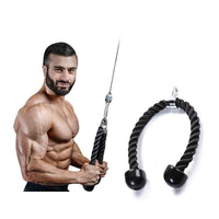 Triceps trainer biceps pull rope single double-headed rope down pull rope gantry fitness down pressure rope - Level Up Fitness Shop