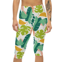 DipaliZ Capri Leggings Tropical Paradise Style Yoga