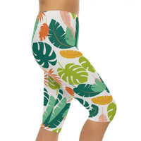 DipaliZ Capri Leggings Tropical Paradise Style Yoga