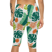 DipaliZ Capri Leggings Tropical Paradise Style Yoga
