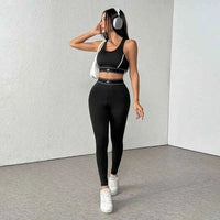 Women 2-Piece Yoga Set Bra & High Waist Leggings - Level Up Fitness Shop