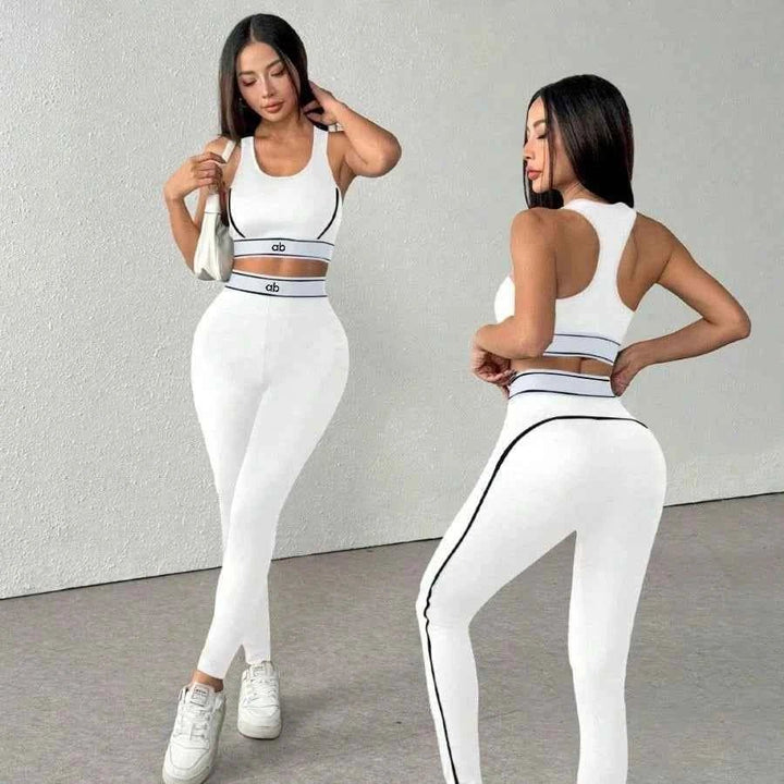 Women 2-Piece Yoga Set Bra & High Waist Leggings - Level Up Fitness Shop