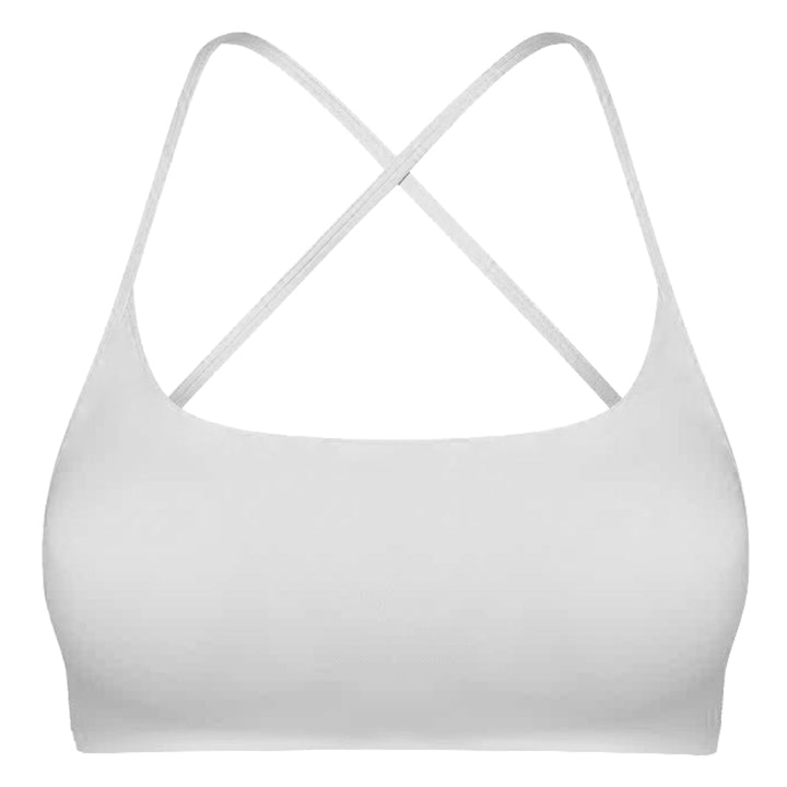 Women Cross Back Sport Bras Padded StrappyÊCrop Open Back Low Impact Bras SexyÊFitnessÊTank Tops with Removable Pads Thin Straps for Gym Yoga Workout - Level Up Fitness Shop