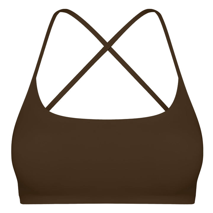 Women Cross Back Sport Bras Padded StrappyÊCrop Open Back Low Impact Bras SexyÊFitnessÊTank Tops with Removable Pads Thin Straps for Gym Yoga Workout - Level Up Fitness Shop