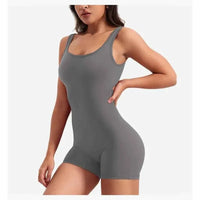 Women Seamless Backless Yoga Bodysuit - Level Up Fitness Shop