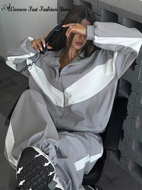 Women’s Colorblock Zip Jacket & Pants Set - Level Up Fitness Shop