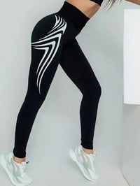 Women’s High-Waist Black Yoga Leggings Pocket - Level Up Fitness Shop