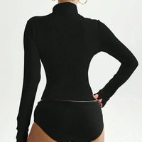 Women’s Seamless Long Sleeve Zip Yoga Jacket - Level Up Fitness Shop