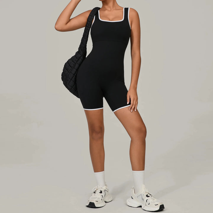 Women's Sports Jumpsuit Yoga Fitness Combination Lift Buttocks Bare Back High Elasticity Gym Sexy Sports Jumpsuit Gym Romper - Level Up Fitness Shop