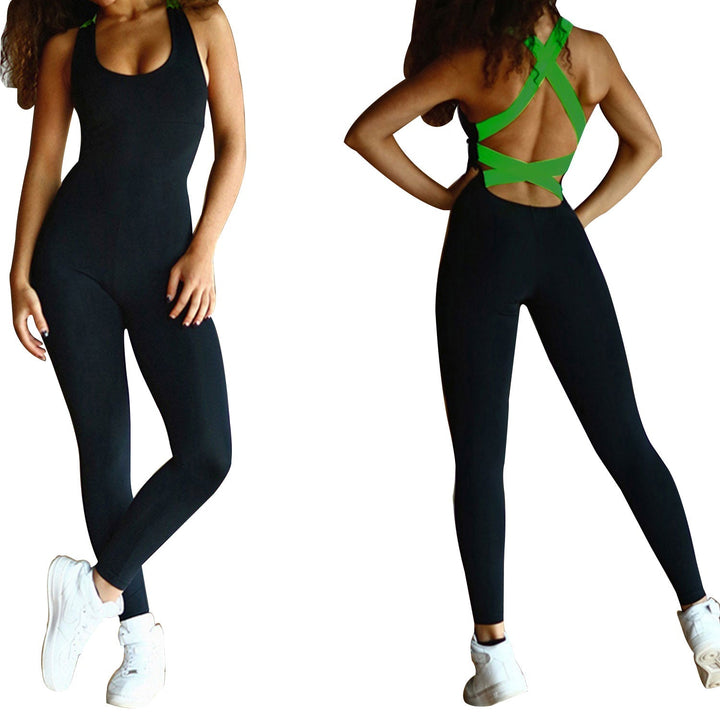 Women\'s Sports YOGA Workout Gym Fitness Jumpsuit - Level Up Fitness Shop