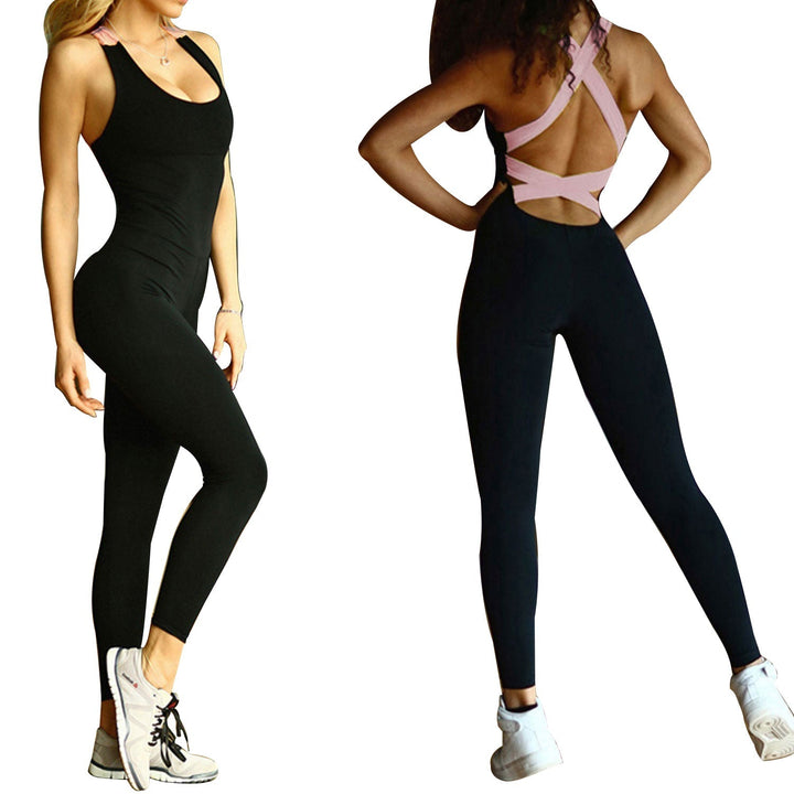 Women\'s Sports YOGA Workout Gym Fitness Jumpsuit - Level Up Fitness Shop