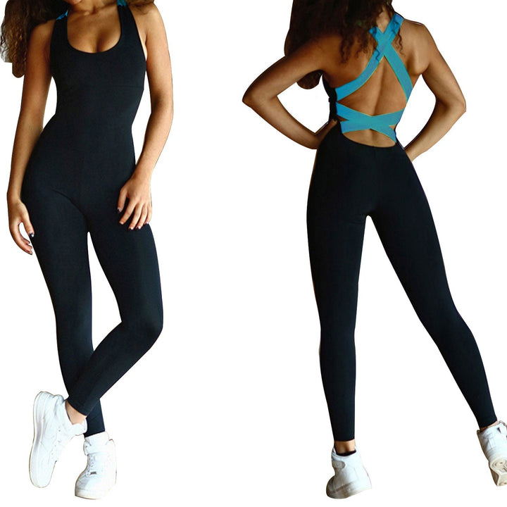 Women\'s Sports YOGA Workout Gym Fitness Jumpsuit - Level Up Fitness Shop