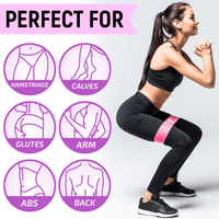 XGear Fitness Set of 3 Womens Butt and Hip Exercise Bands - Level Up Fitness Shop