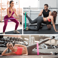 XGear Fitness Set of 3 Womens Butt and Hip Exercise Bands - Level Up Fitness Shop