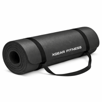 XGear Fitness Thick Travel Yoga Mat with Carrying Strap - Level Up Fitness Shop