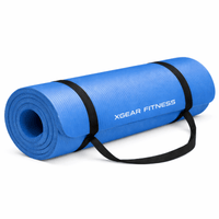 XGear Fitness Thick Travel Yoga Mat with Carrying Strap - Level Up Fitness Shop